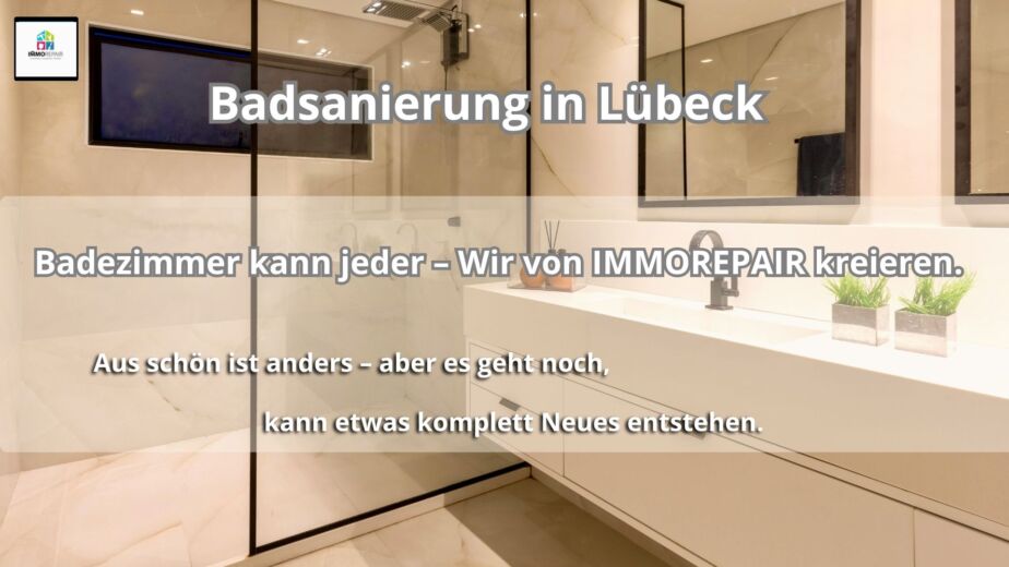 Modernes saniertes Badezimmer von ImmoRepair – Badsanierung in Lübeck